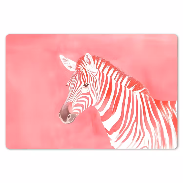 Placemat - 6 stuks - Zebra - Pink - Verf — 7