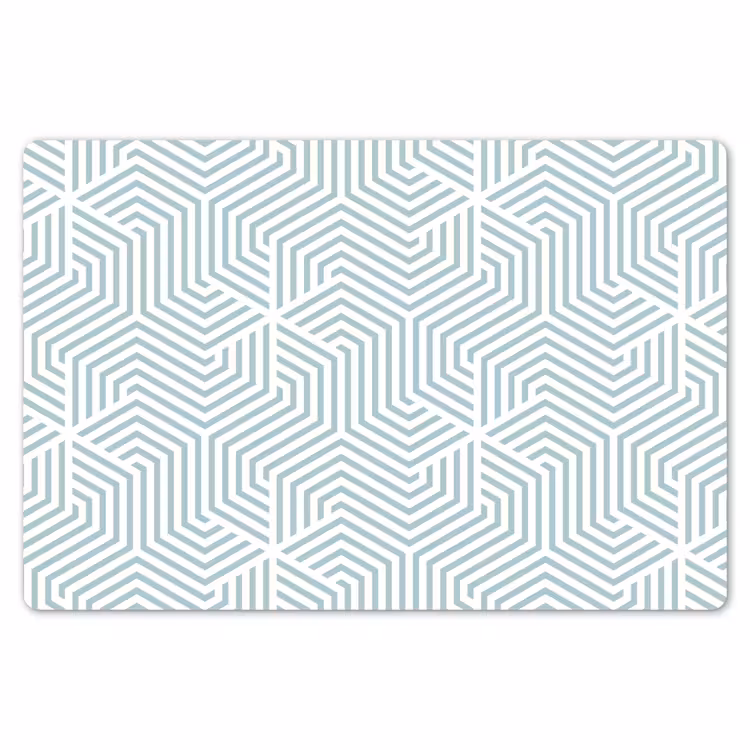 Placemat - 6 stuks - Geometrie - Lijn - Groen - Patroon — 7