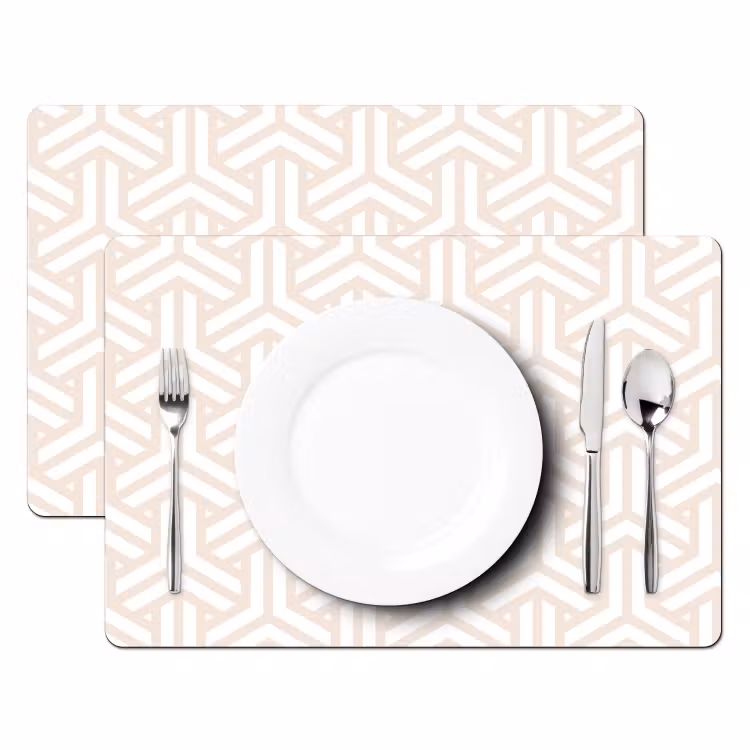 Placemat - 6 stuks - Geometrie - Lijn - Vorm - Patroon — 2