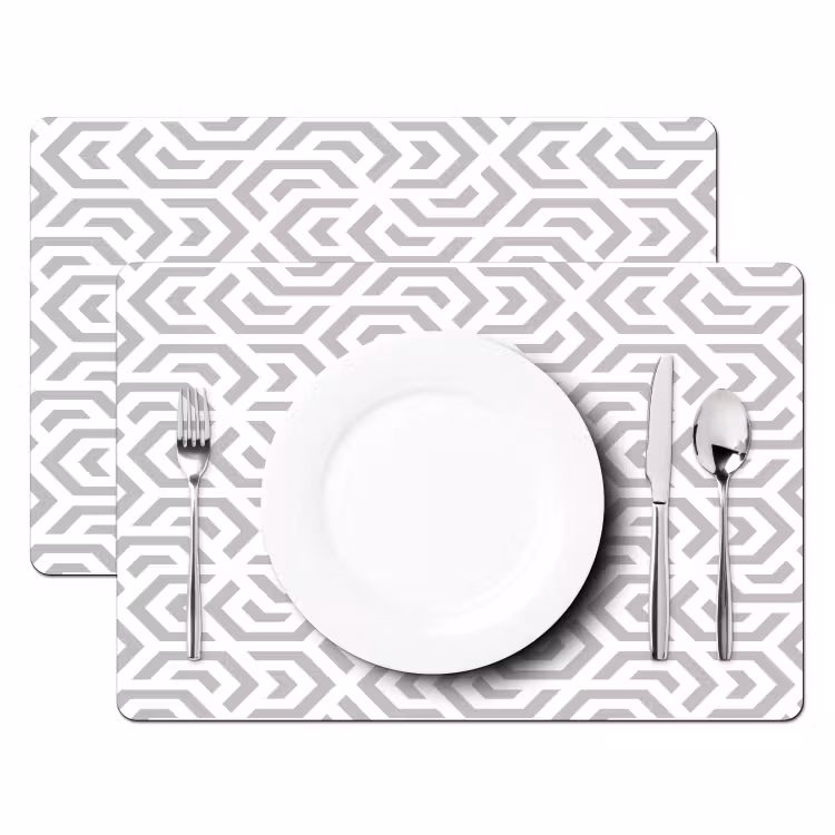 Placemat - 6 stuks - Grafisch - Patroon - Modern - Hexagon — 2