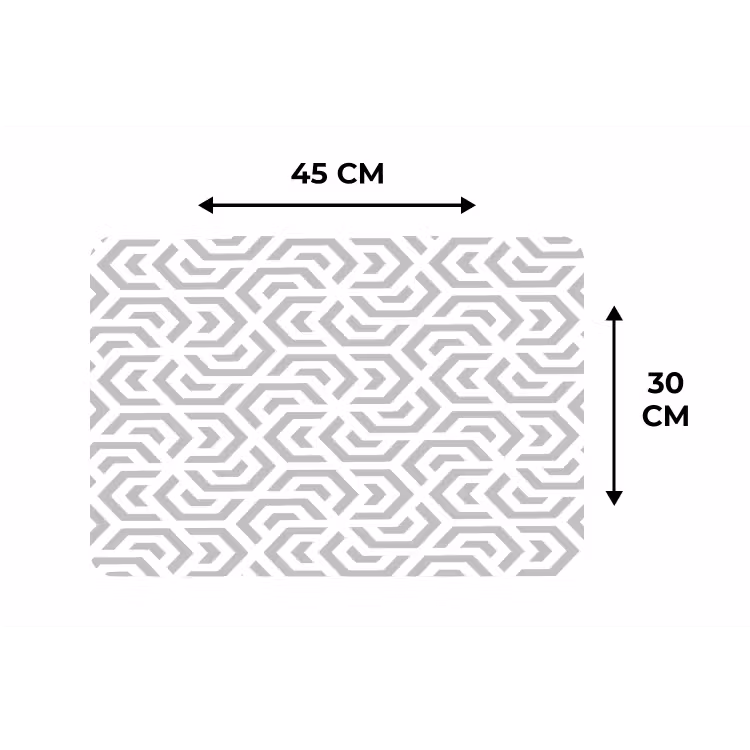 Placemat - 6 stuks - Grafisch - Patroon - Modern - Hexagon — 3