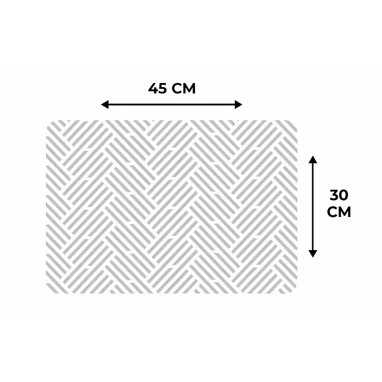 Placemat - 6 stuks - Grafisch - Patroon - Modern - Strepen — 3