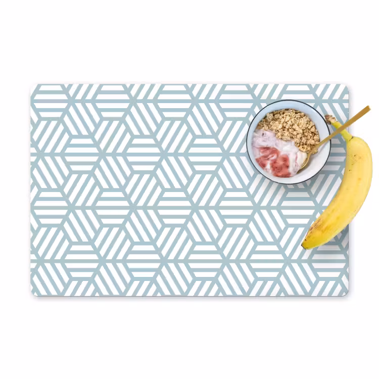 Placemat - 6 stuks - Groen - Geometrie - Patronen - Abstract — 1
