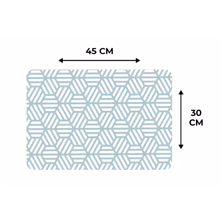 Placemat - 6 stuks - Groen - Geometrie - Patronen - Abstract — 3