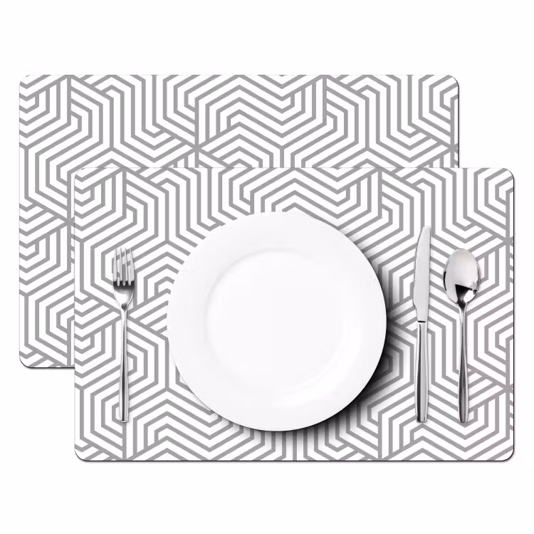 Placemat - 6 stuks - Lijn - Design - Geometrie - Patroon — 2