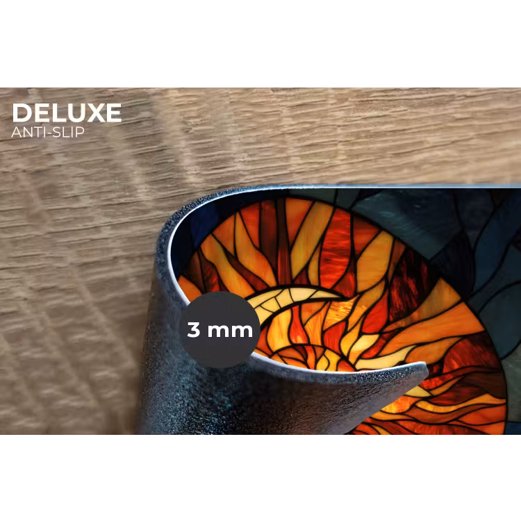 Placemat - 6 stuks - Mozaïek - Glas - Maan - Donkerblauw — 4