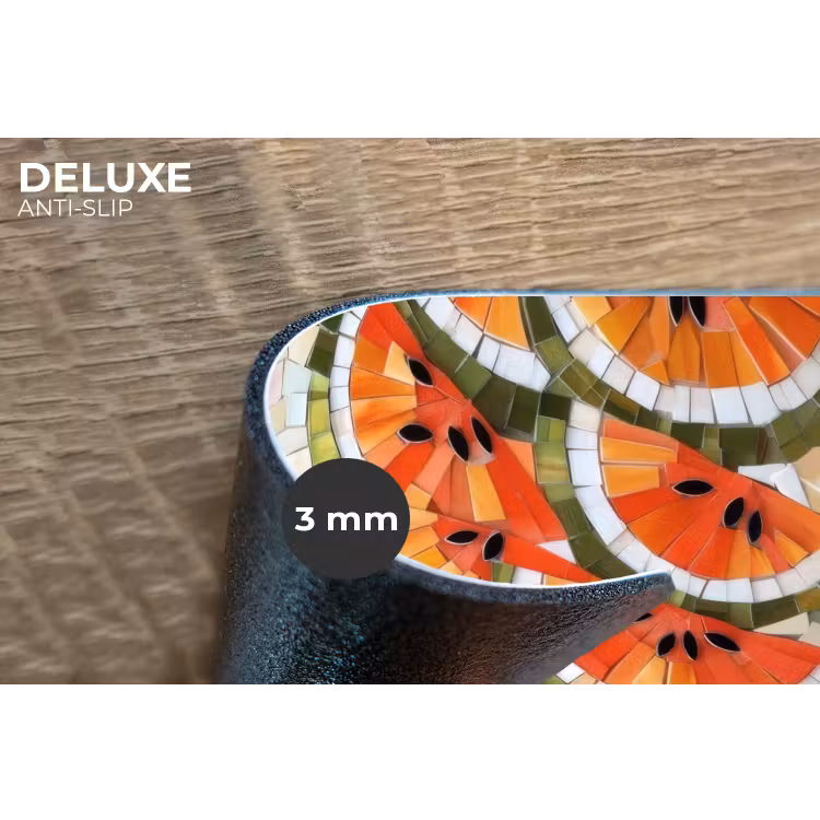 Placemat - 6 stuks - Mozaïek - Watermeloen - Rood - Pitten — 4