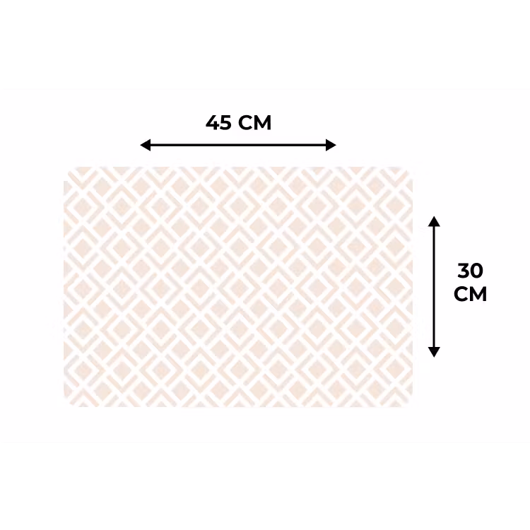Placemat - 6 stuks - Patronen - Abstract - Beige - Geometrie — 3