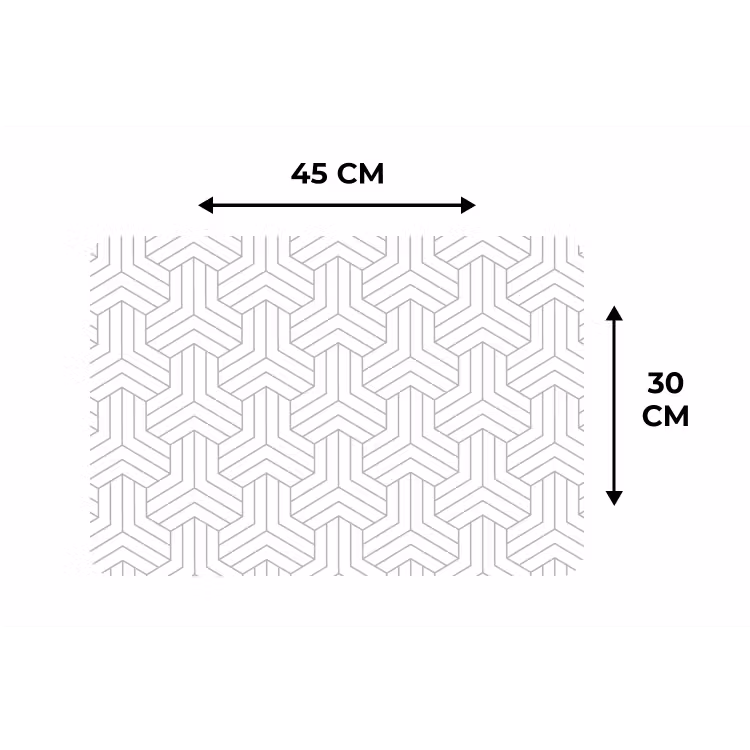 Placemat - 6 stuks - Patronen - Abstract - Zwart - Wit - Geometrie — 3