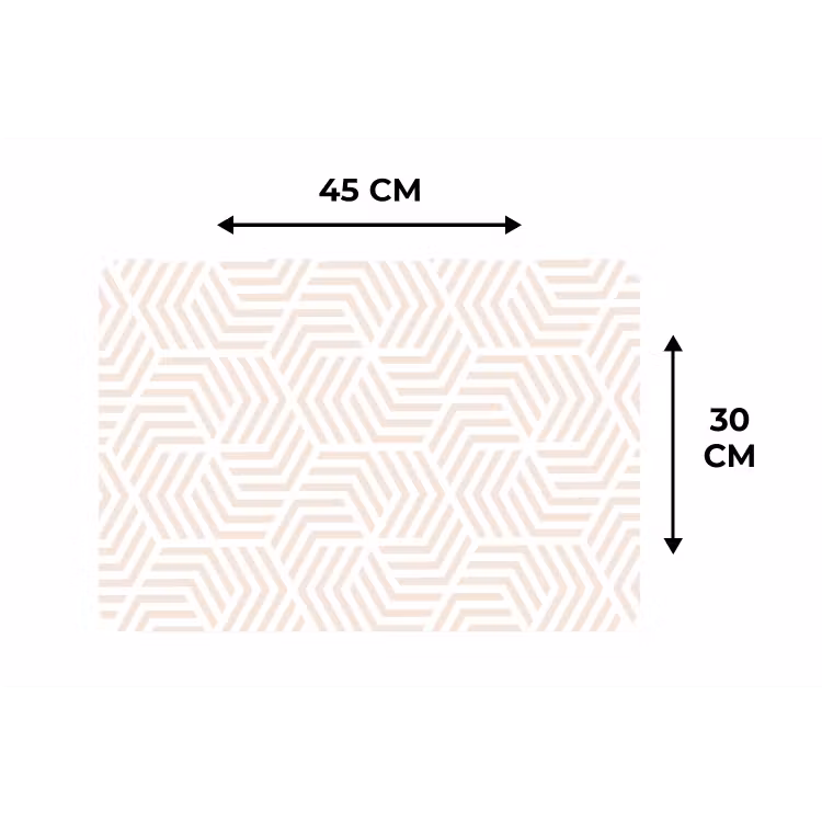 Placemat - 6 stuks - Patroon - Geometrie - Design - Pastel — 3