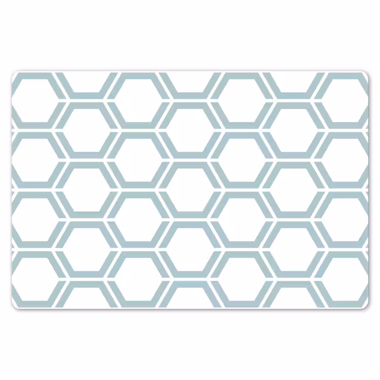 Placemat - 6 stuks - Patroon - Lijn - Design - Hexagon — 7