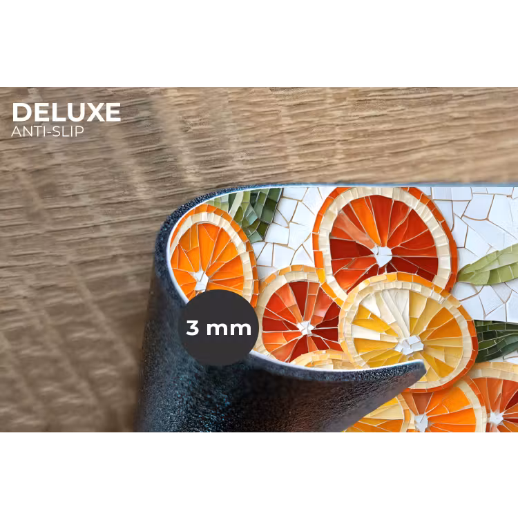 Placemat - 6 stuks - Schijfjes - Fruit - Oranje - Mozaïek — 4
