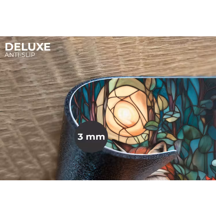 Placemat - 6 stuks - Vos - Mozaïek - Bos - Maan — 4