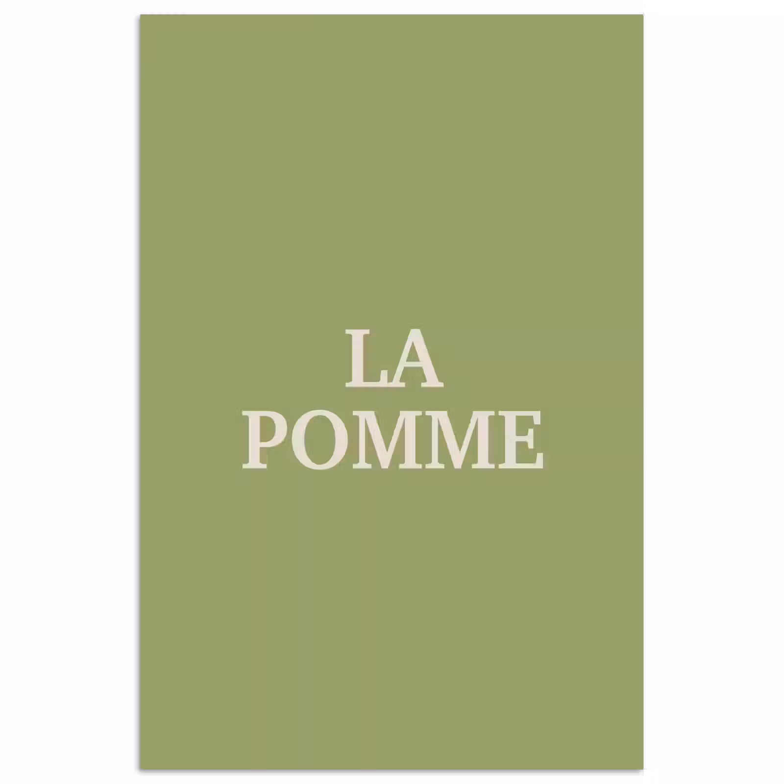 Poster - Appel - Groen - Minimalistisch — 1