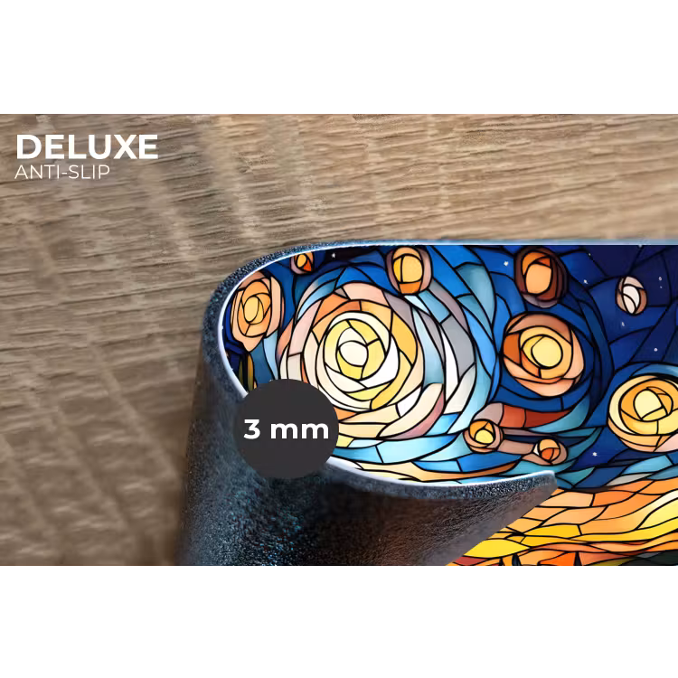 Placemat - 6 stuks - Hemel - Sterren - Mozaïek - Huizen — 4