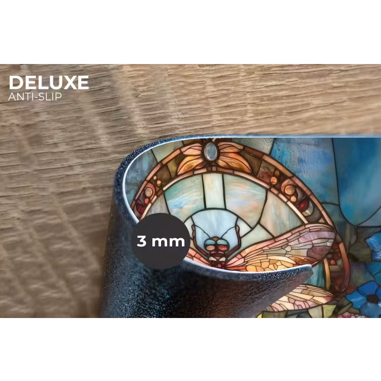 Placemat - 6 stuks - Libelle - Mozaïek - Bloemen - Kleurrijk — 4