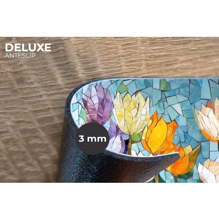 Placemat - 6 stuks - Mozaïek - Veld - Tulpen - Kleurrijk — 4