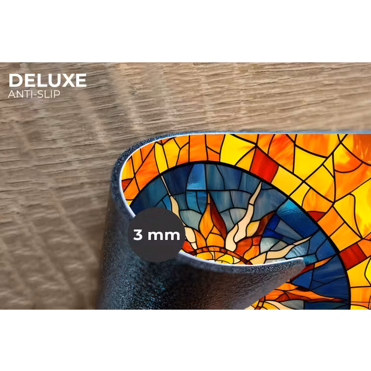 Placemat - 6 stuks - Mozaïek - Zon - Geel - Cirkel — 4