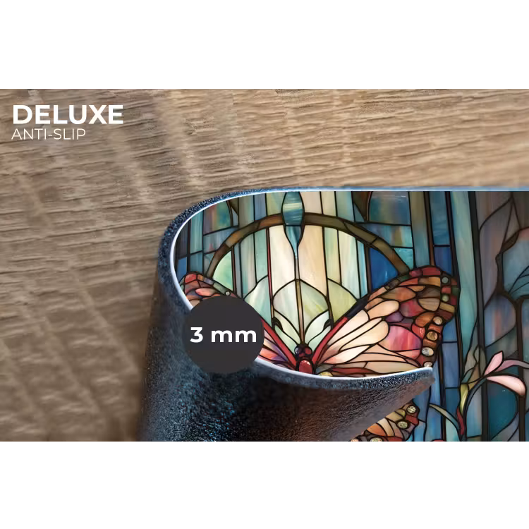 Placemat - 6 stuks - Vlinder - Roze - Bloemen - Bladeren — 4