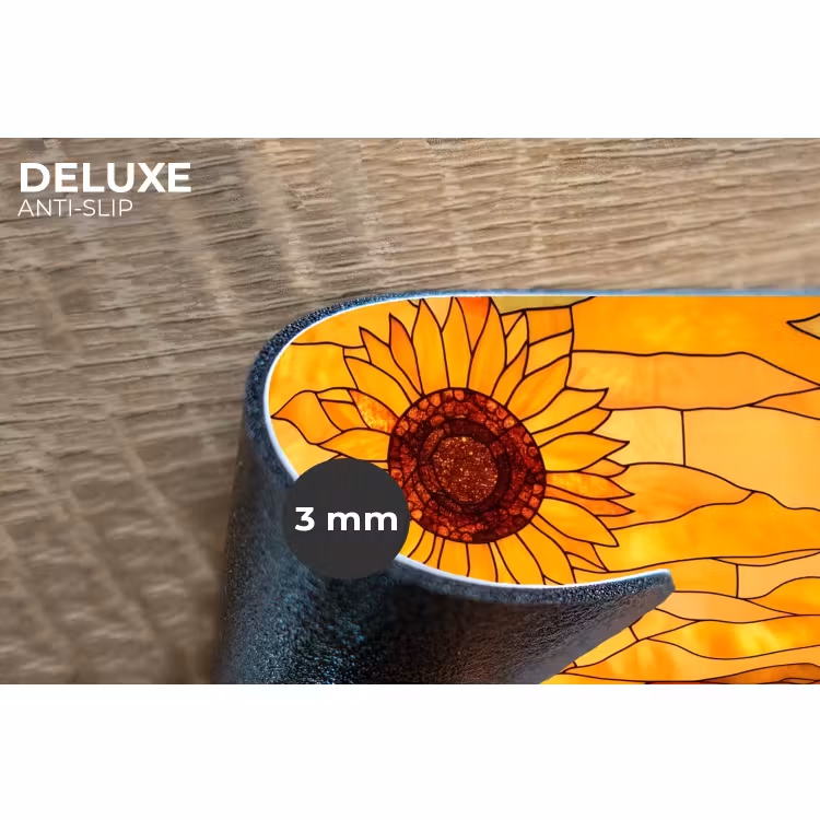 Placemat - 6 stuks - Zonnebloem - Mozaïek - Zonsondergang - Geel — 4