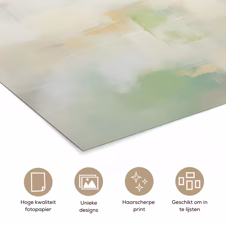 Poster - Abstract - Kunst - Wit - Groen - Modern — 5