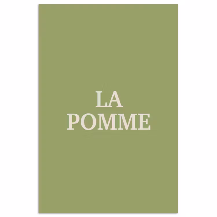 Poster - Appel - Groen - Minimalistisch — 1