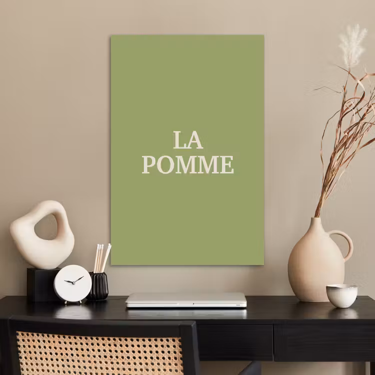 Poster - Appel - Groen - Minimalistisch — 2