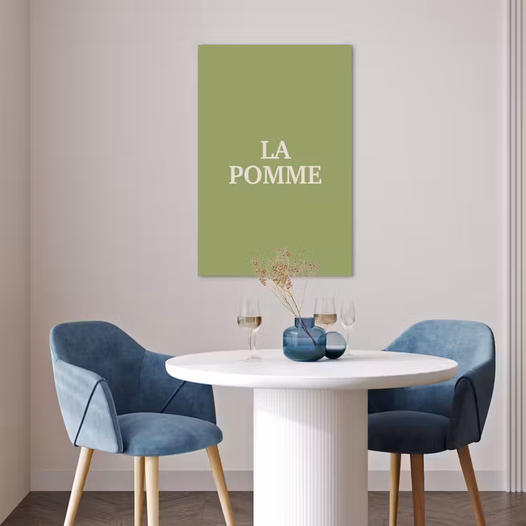 Poster - Appel - Groen - Minimalistisch — 4