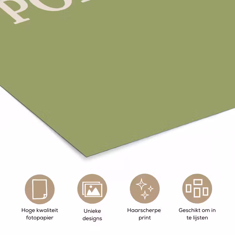 Poster - Appel - Groen - Minimalistisch — 5