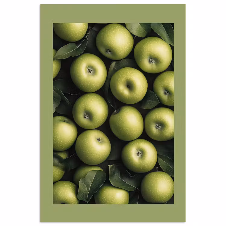 Poster - Appels - Groen - bladeren — 1