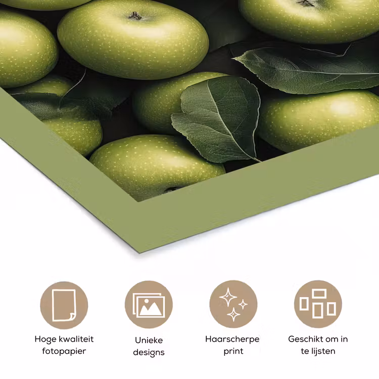 Poster - Appels - Groen - bladeren — 5