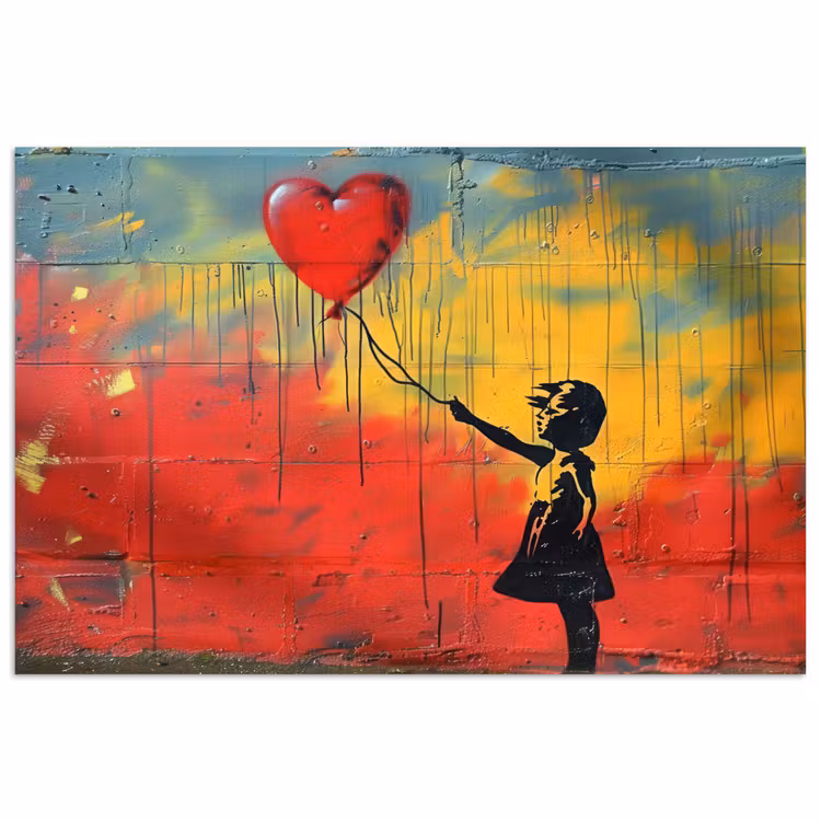 Poster - Banksy - Kunst - Graffiti - Meisje - Street art — 1