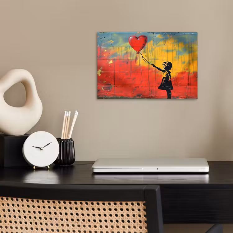 Poster - Banksy - Kunst - Graffiti - Meisje - Street art — 2