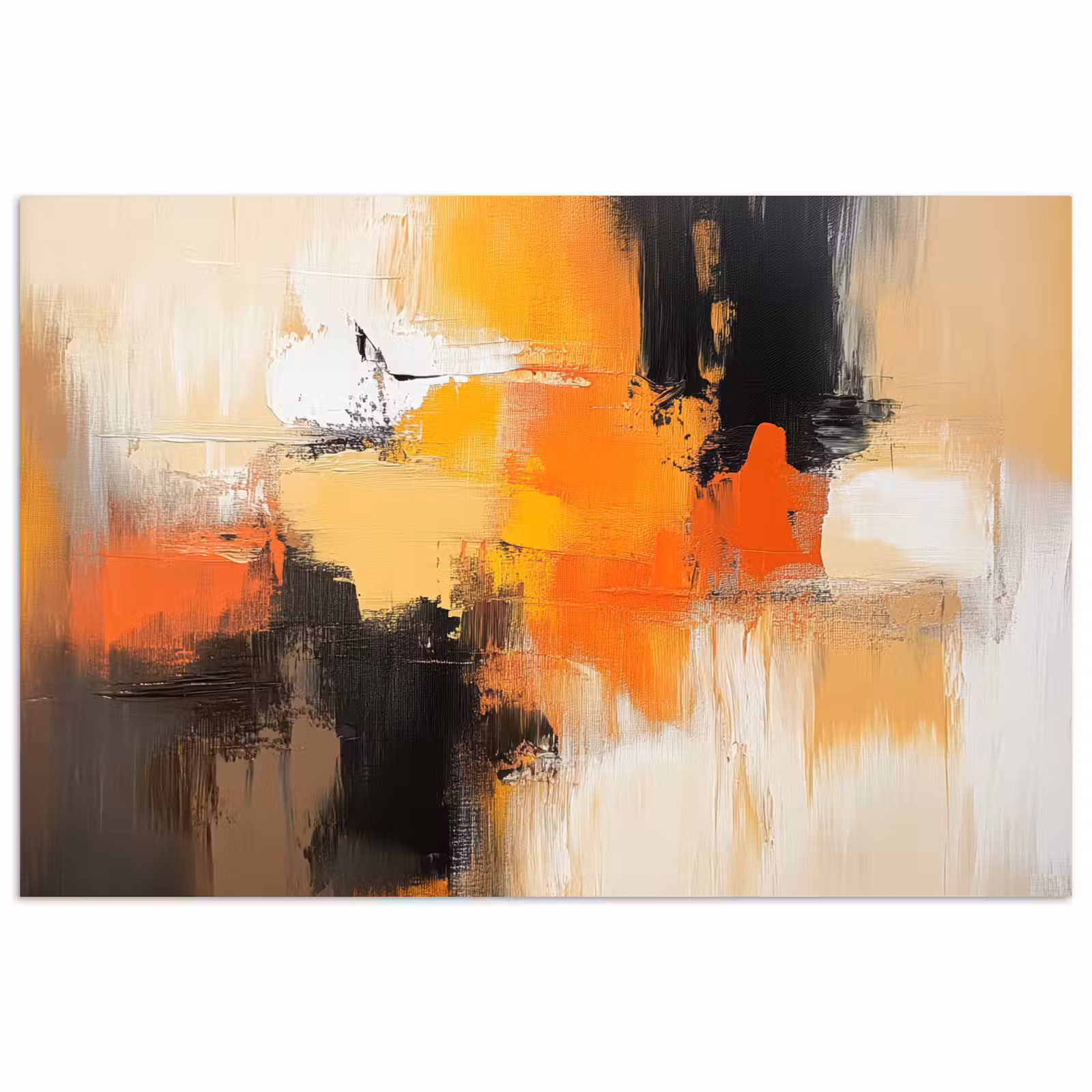 Poster - Abstract - Modern - Verflook - Herfst kleuren - Oranje — 1