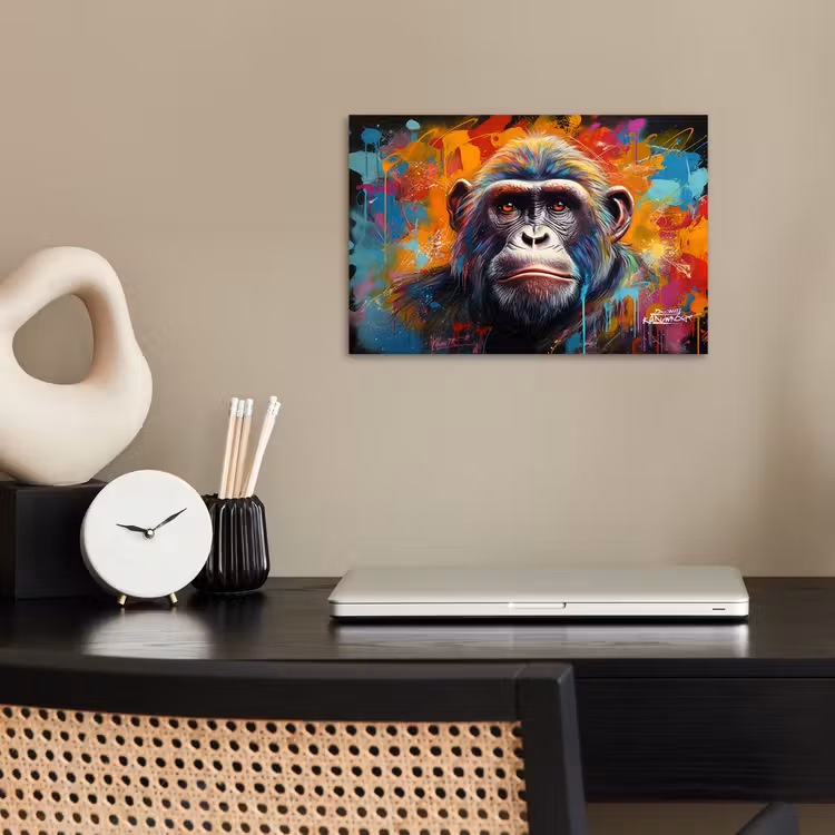 Poster - Aap - Gorilla - Graffiti - Dieren - Kleuren — 2