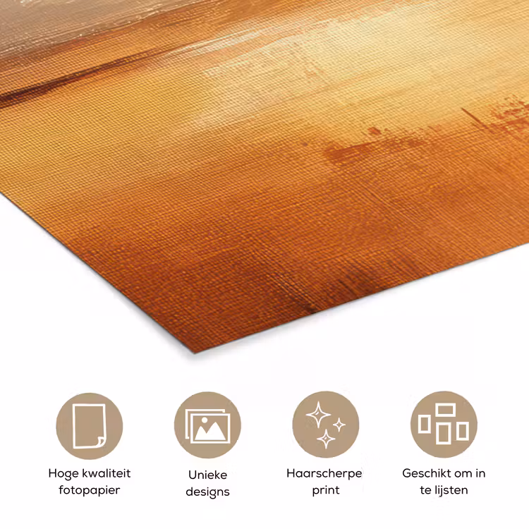 Poster - Abstract - Bruin - Modern - Herfst kleuren — 5