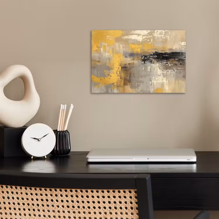 Poster - Abstract - Geel - Modern - Beige — 2