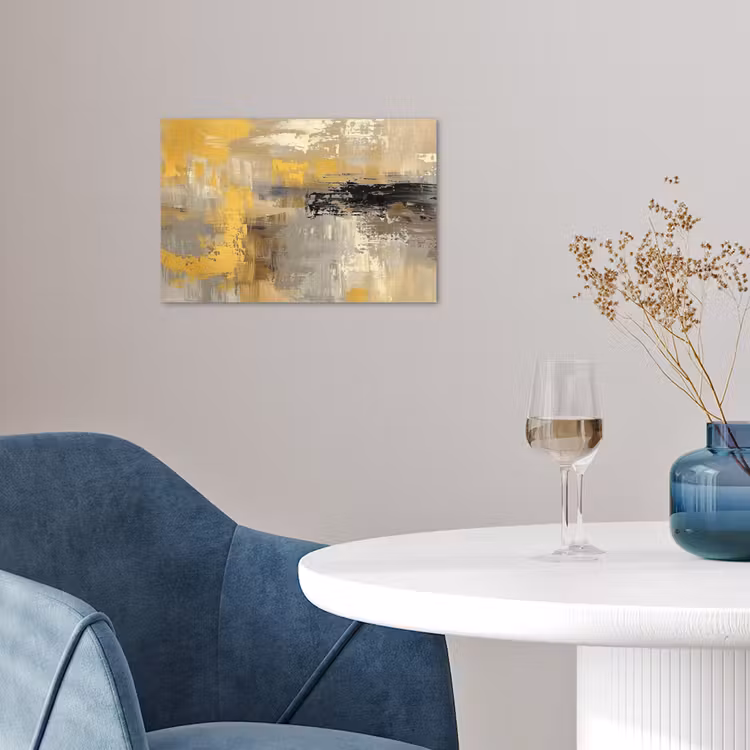 Poster - Abstract - Geel - Modern - Beige — 4