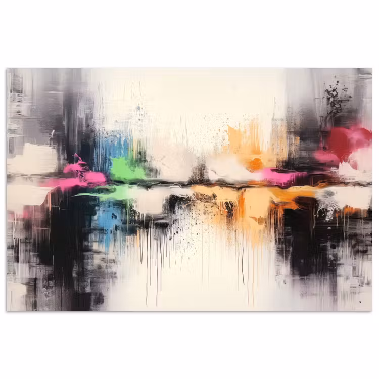 Poster - Abstract - Kleurexplosie - Landschap — 1