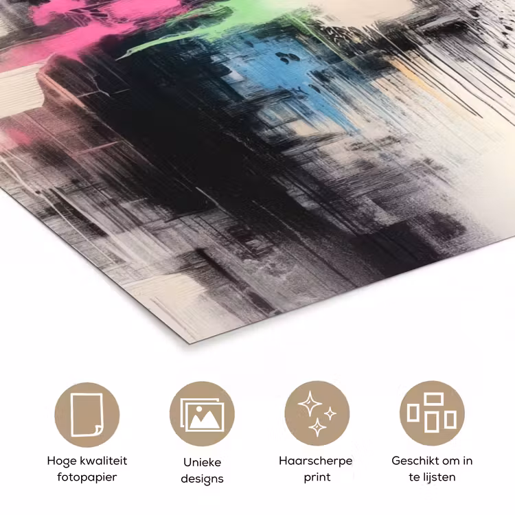 Poster - Abstract - Kleurexplosie - Landschap — 5