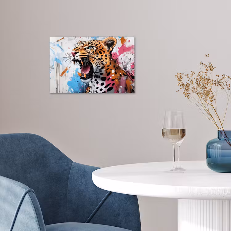 Poster - Abstract - Luipaard - Kleurrijk — 4