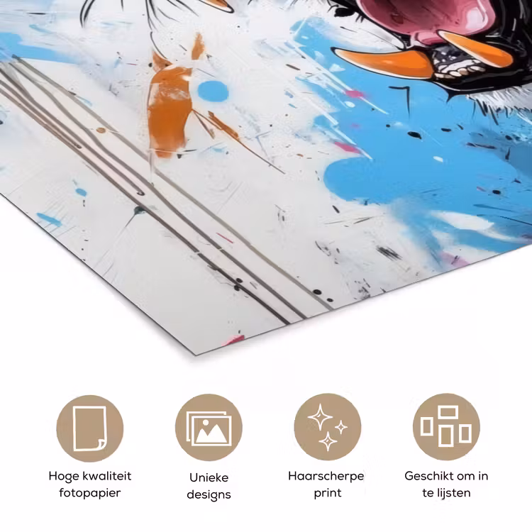 Poster - Abstract - Luipaard - Kleurrijk — 5