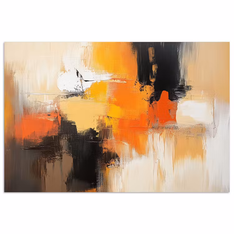 Poster - Abstract - Modern - Verflook - Herfst kleuren - Oranje — 1