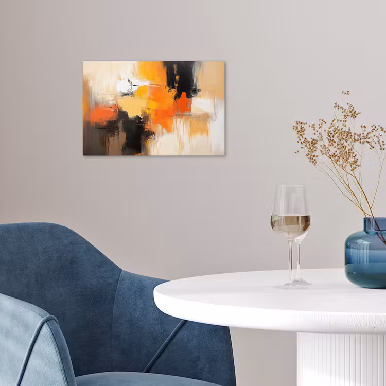 Poster - Abstract - Modern - Verflook - Herfst kleuren - Oranje — 4