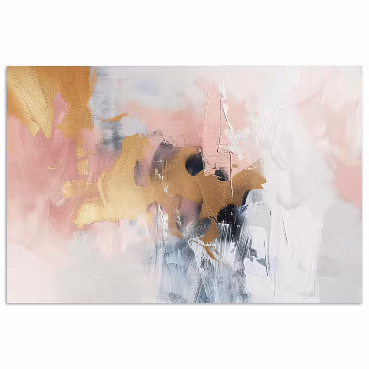 Poster - Abstract - Pastel kleuren - Goud - Modern - Aesthetic — 1