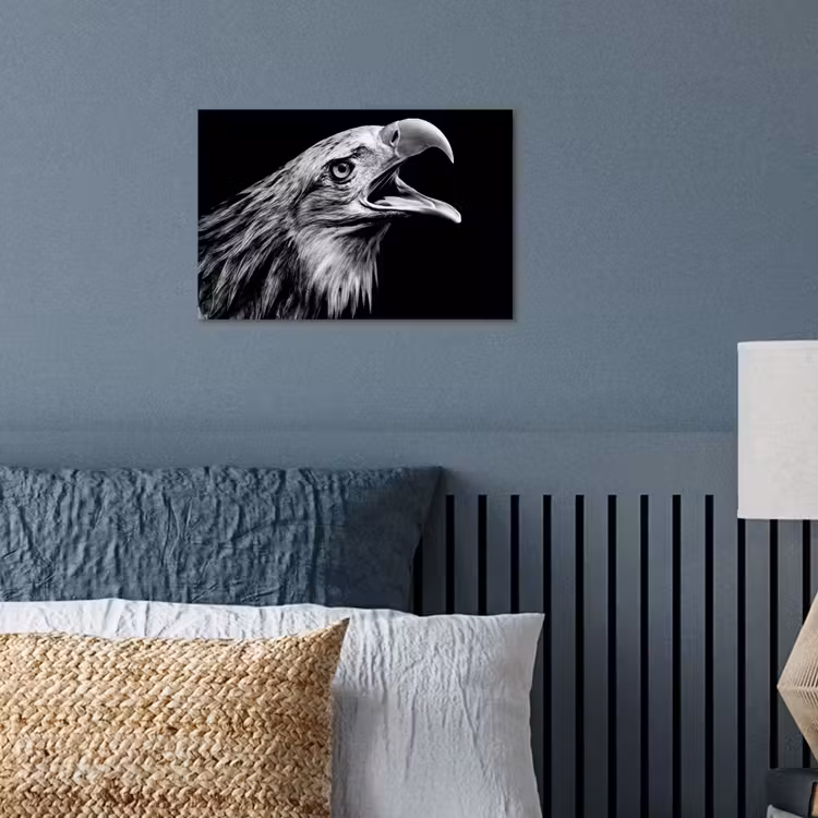Poster - Adelaar - Portret - Roofvogels - Zwart - Wit - Vogel — 3