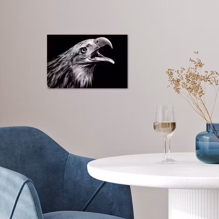 Poster - Adelaar - Portret - Roofvogels - Zwart - Wit - Vogel — 4