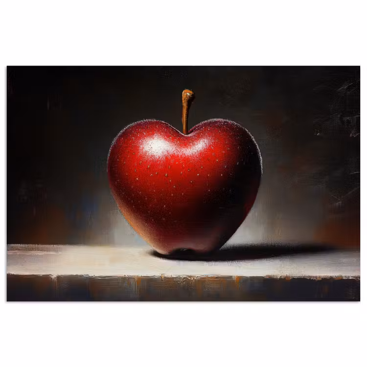 Poster - Apple - Hart - Rood — 1