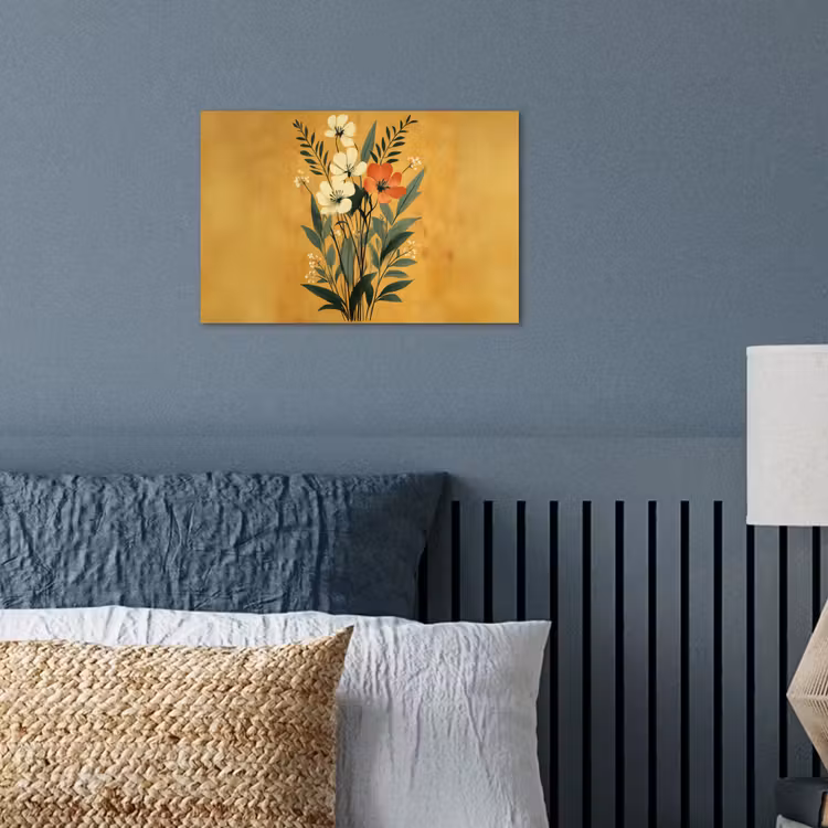 Poster - Bladeren - Boeket - Bloemen - Geel — 3