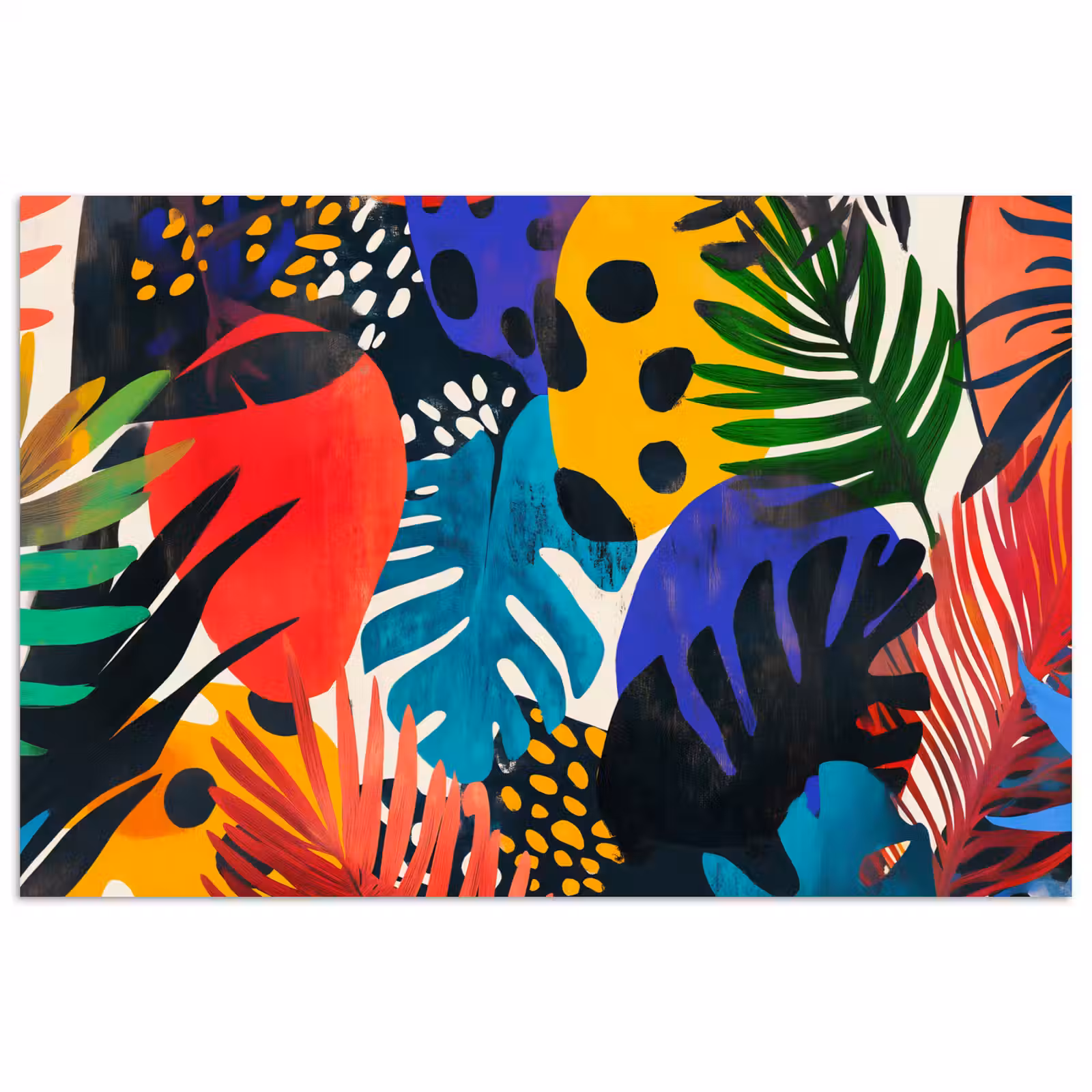 Poster - Bladeren - Vormen - Abstract - Kleurrijk — 1